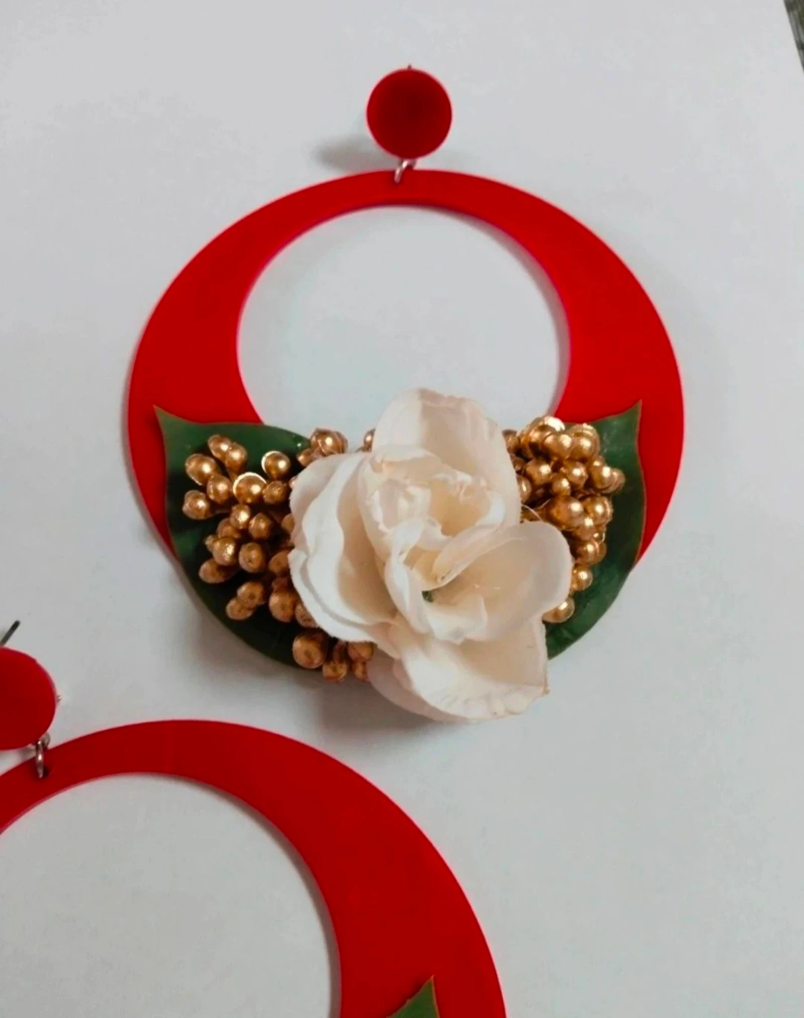 Pendientes artesanales de flamenca  – photo 3
